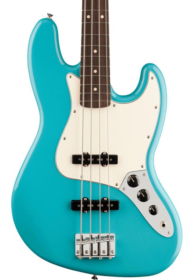 Solid body elektrische bas Fender Player II Jazz Bass (MEX, RW) - Aquatone blue