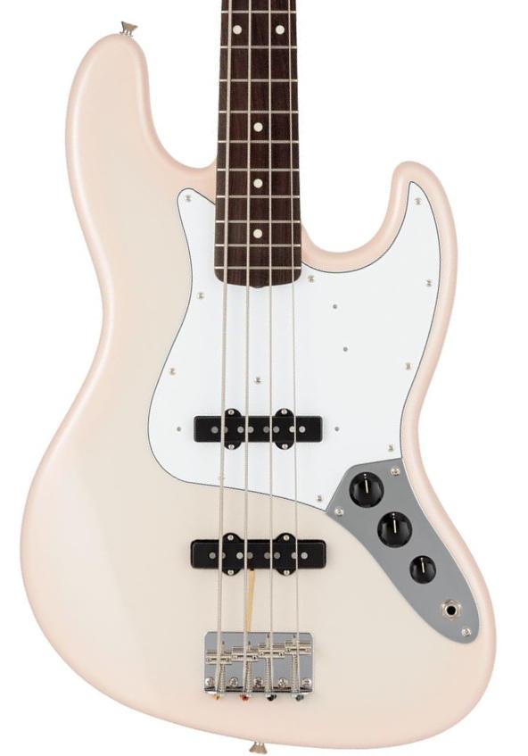 Solid body elektrische bas Fender Made in Japan Traditional 60s Jazz Bass (RW) - Stardust Pink