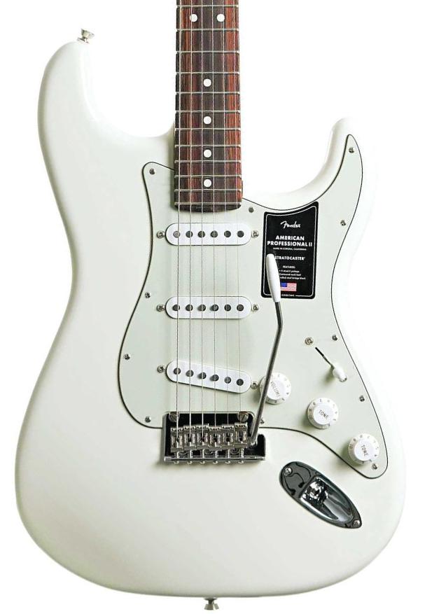 Elektrische gitaar in str-vorm Fender American Professional II Stratocaster Roasted Neck Ltd (USA) - olympic white