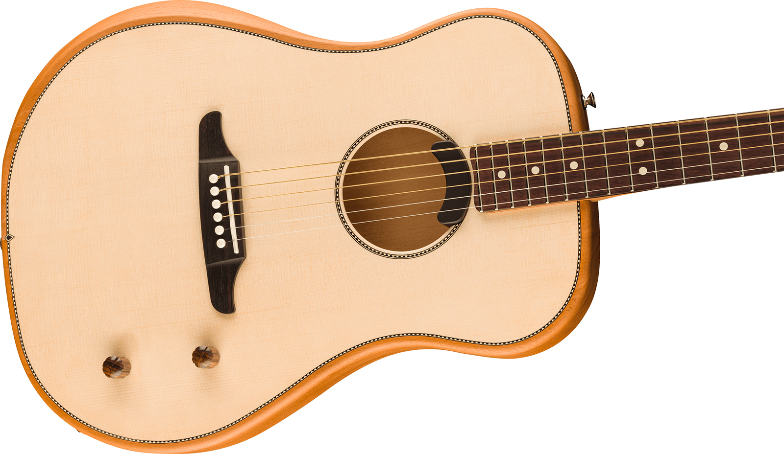 Fender Highway Dreadnought Thin Mex Acajou Epicea Rw - Natural Satin Matte - Elektro-akoestische gitaar - Variation 2