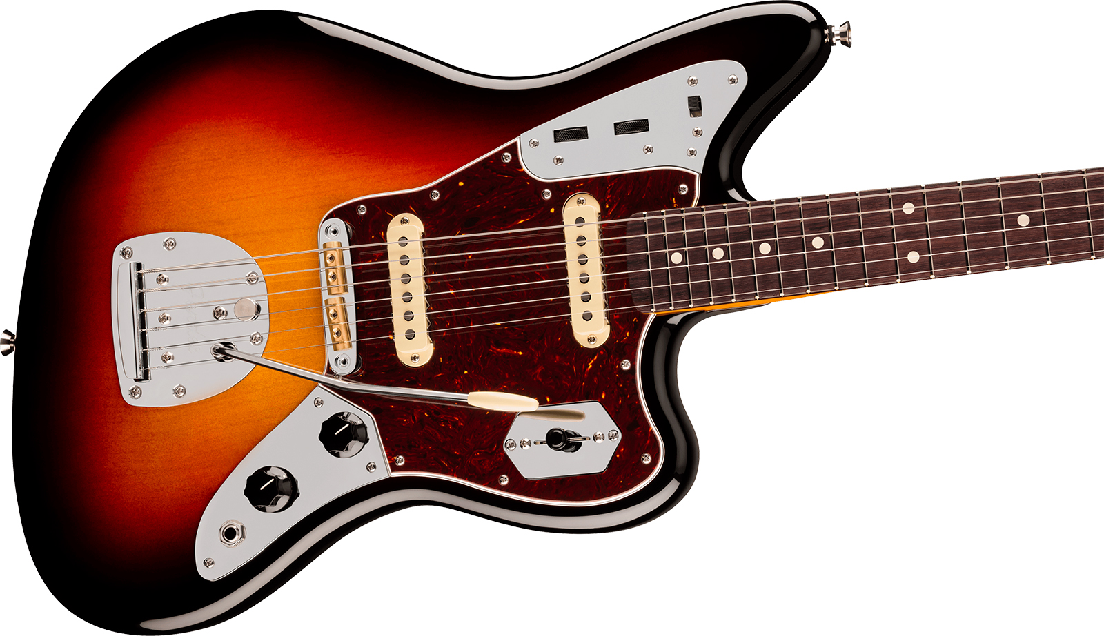 Fender Jaguar American Pro. Usa Shsc 2s Trem Rw - 3-color Sunburst - Retro-rock elektrische gitaar - Variation 2