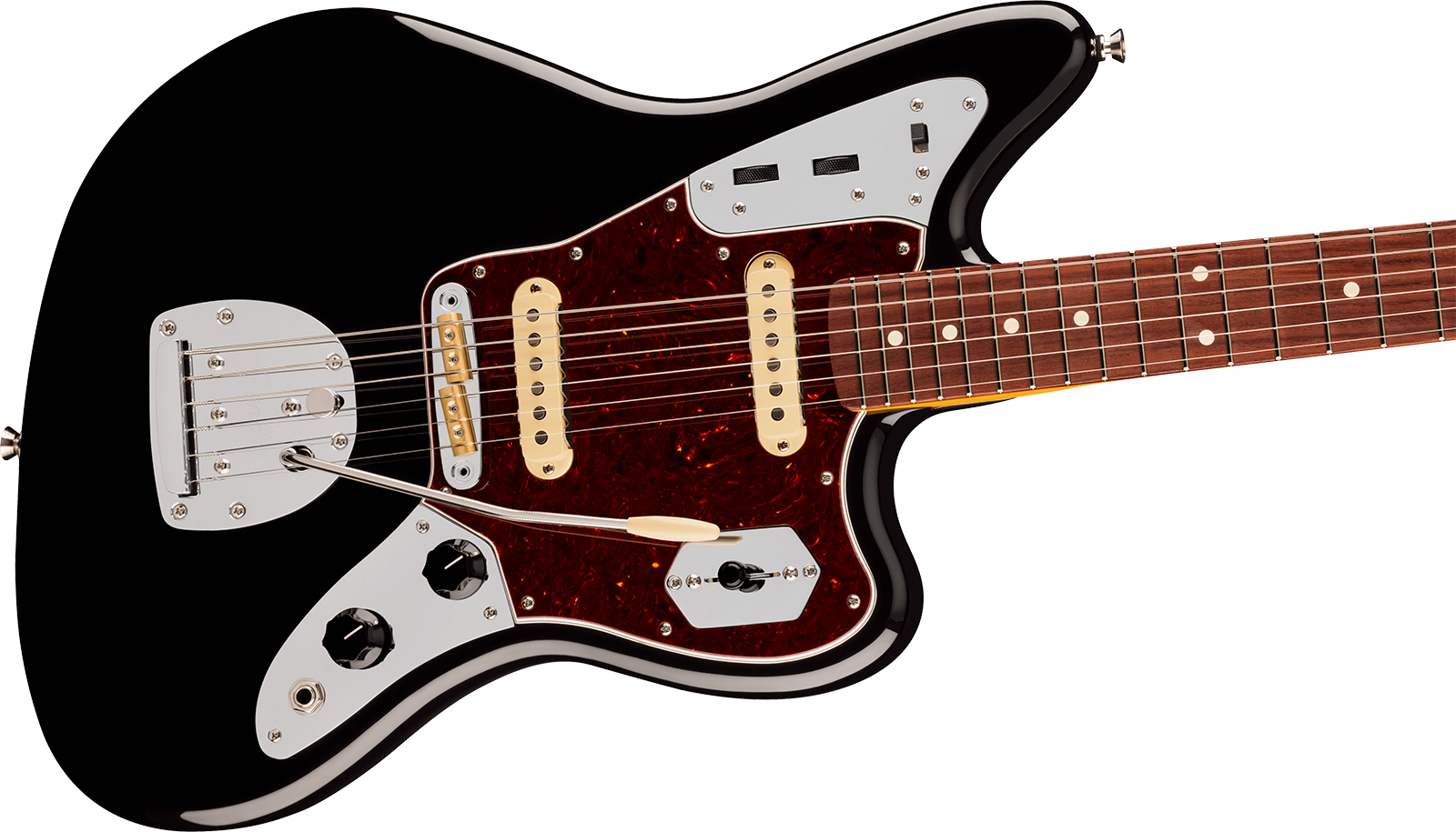 Fender Jaguar American Pro. Usa Shsc 2s Trem Rw - Black - Retro-rock elektrische gitaar - Variation 2
