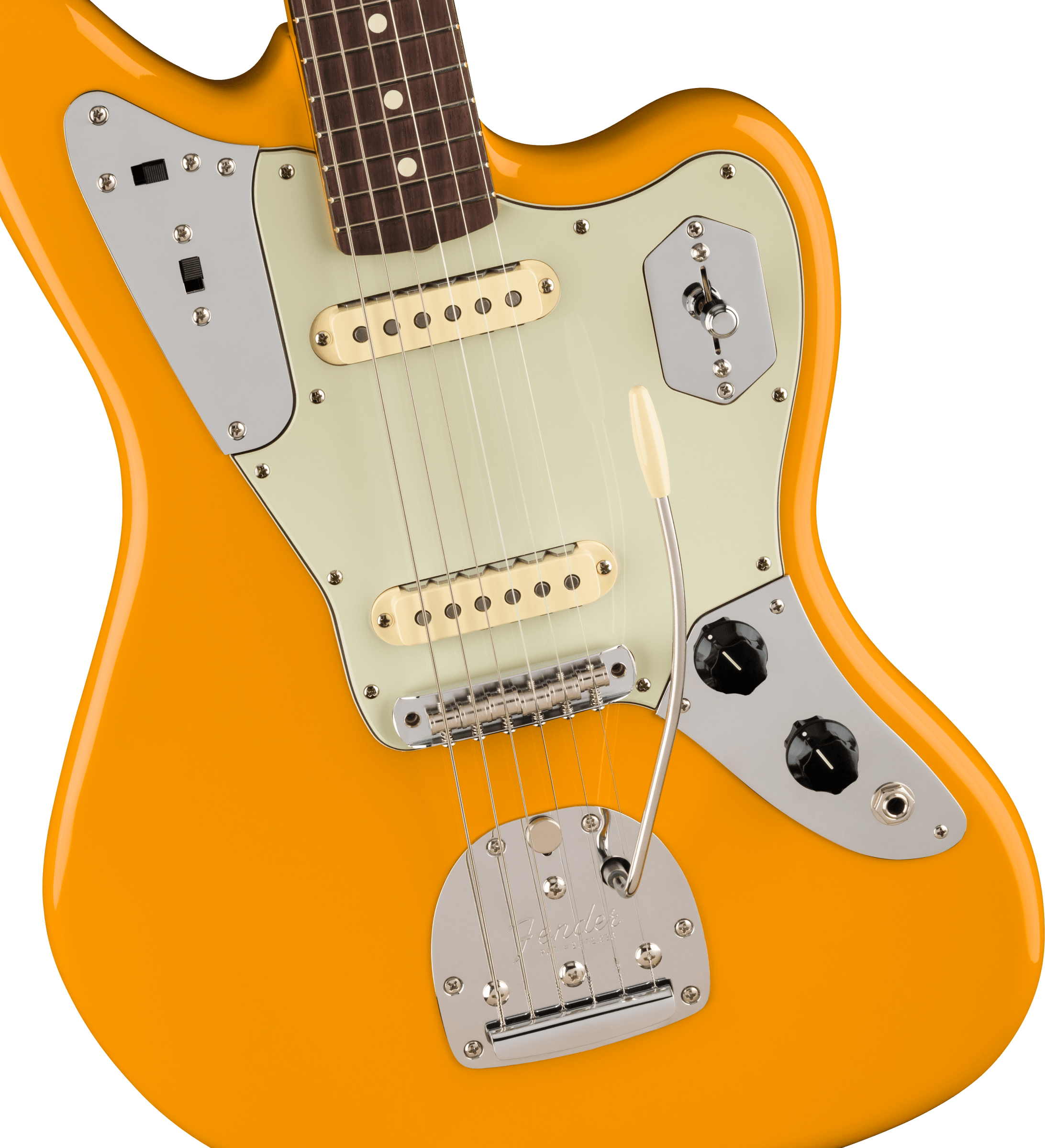 Fender Jaguar Johnny Marr Signature 2s Trem Rw - Fever Dream Yellow - Retro-rock elektrische gitaar - Variation 2