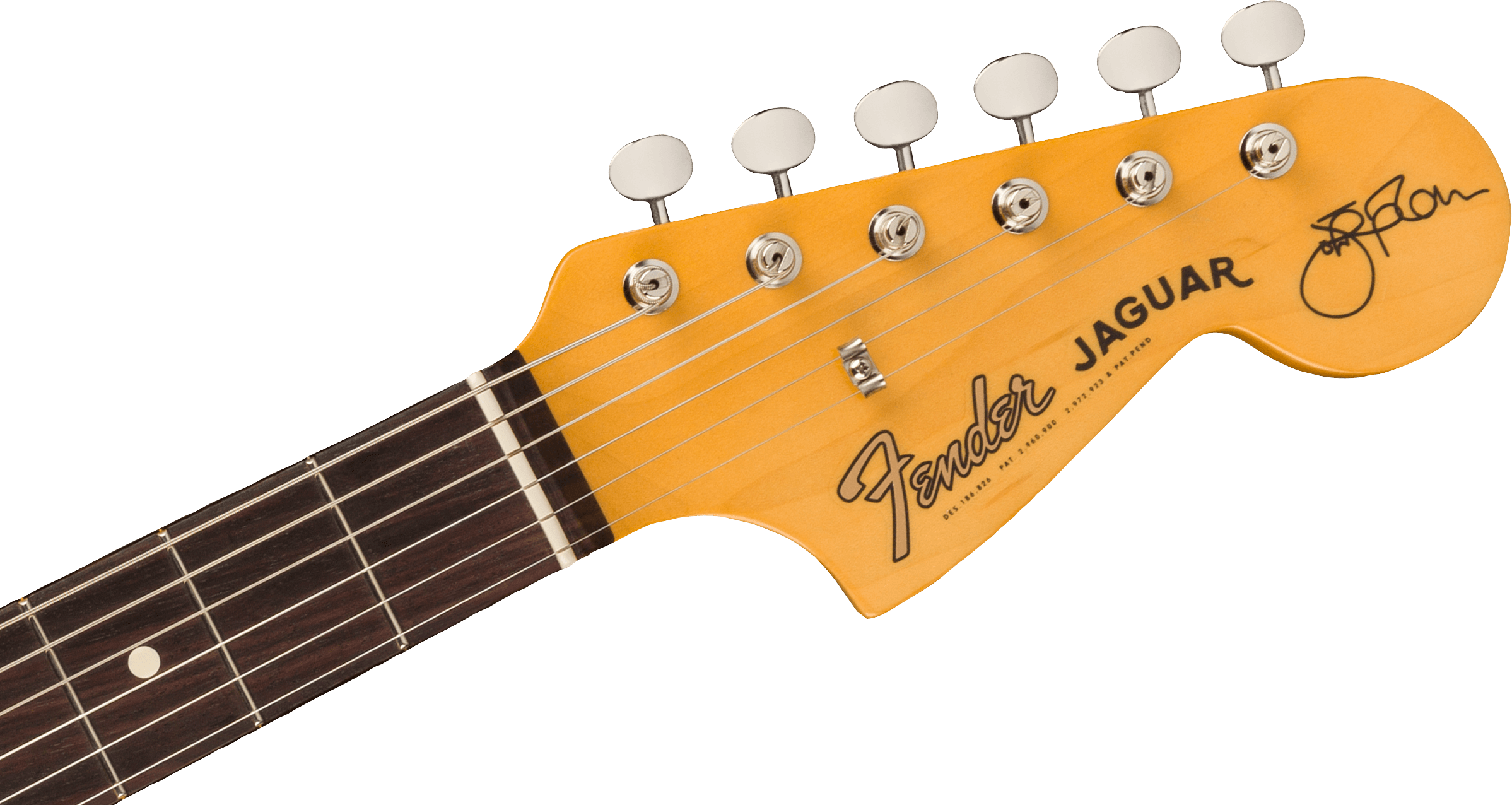 Fender Jaguar Johnny Marr Signature 2s Trem Rw - Fever Dream Yellow - Retro-rock elektrische gitaar - Variation 3