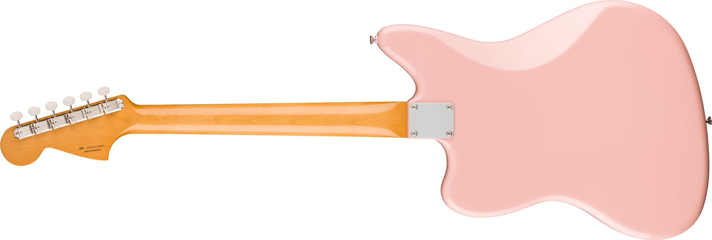 Fender Jaguar Mid 60s Vintera 3 Shsc Mex 2s Trem Rw - Shell Pink - Retro-rock elektrische gitaar - Variation 1