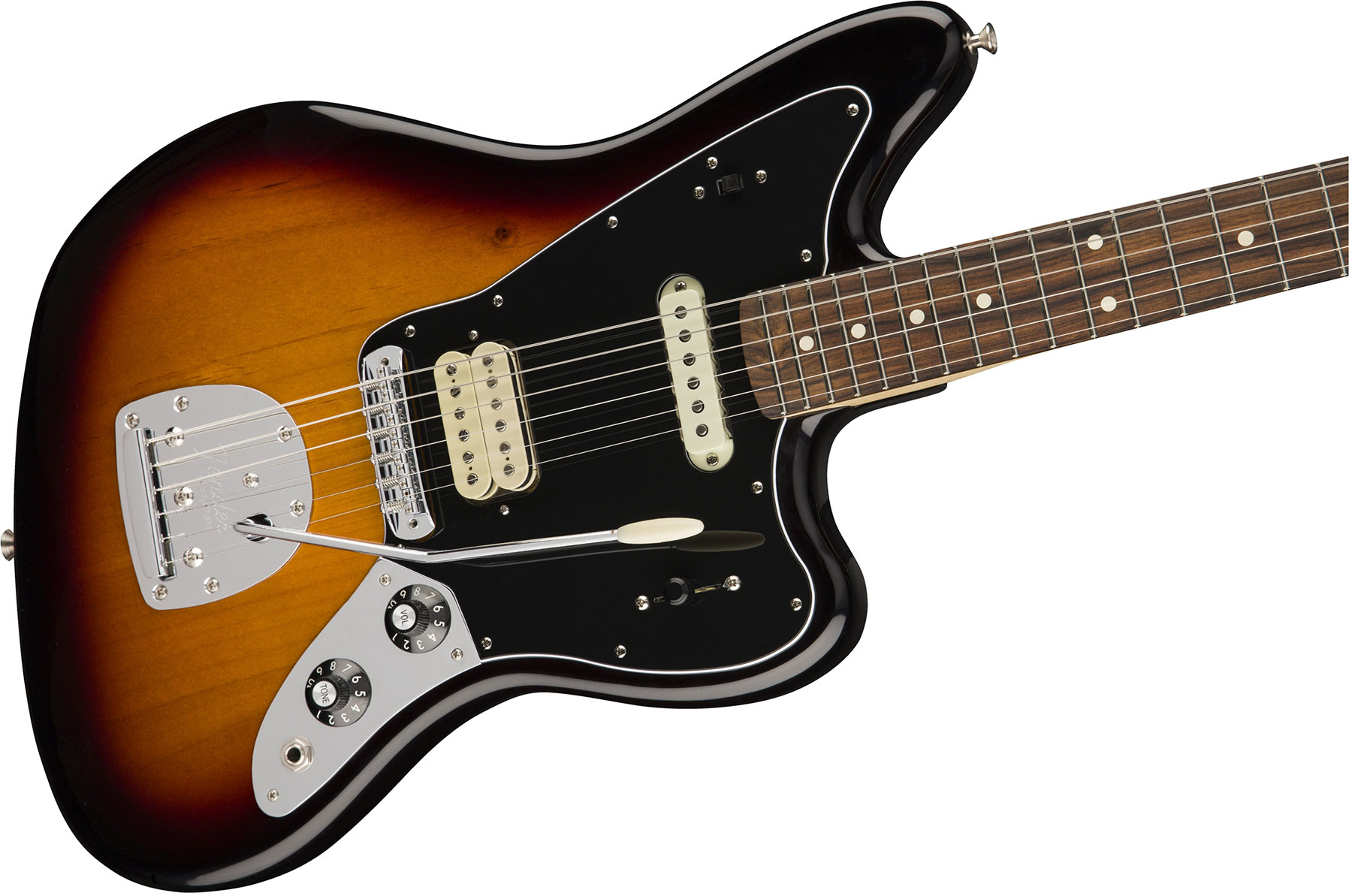 Fender Jaguar Player Mex Hs Pf - 3-color Sunburst - Retro-rock elektrische gitaar - Variation 2