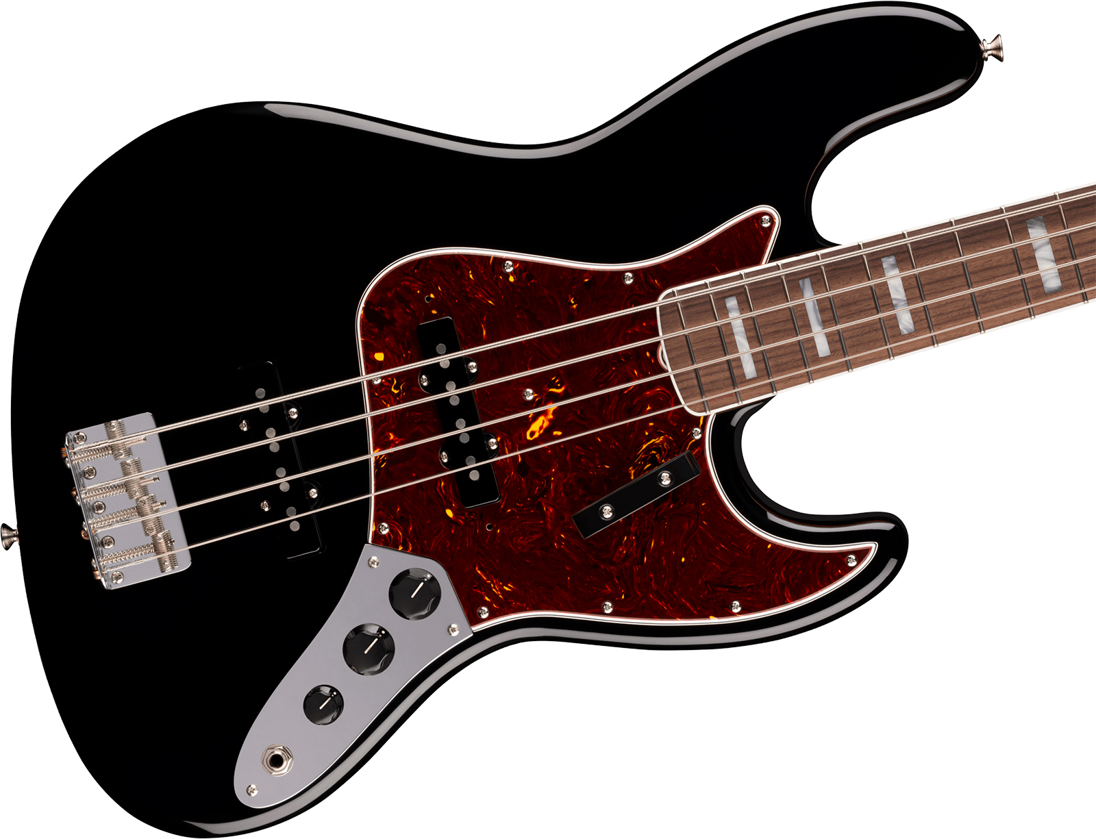 Fender Jazz Bass 1966 American Vintage Ii Ltd Usa Rw - Black - Solid body elektrische bas - Variation 2
