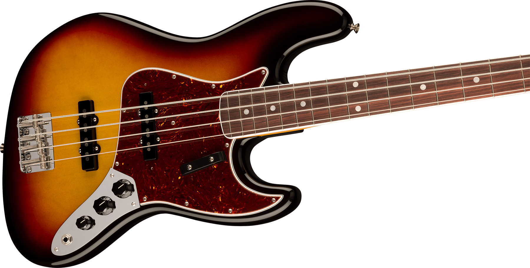 Fender Jazz Bass 1966 American Vintage Ii Usa Rw - 3-color Sunburst - Solid body elektrische bas - Variation 2