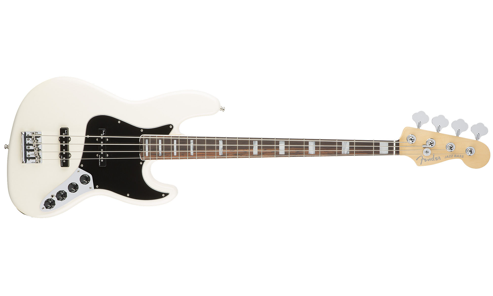 Fender Jazz Bass American Elite 2016 Usa Rw - Olympic White - Solid body elektrische bas - Variation 1