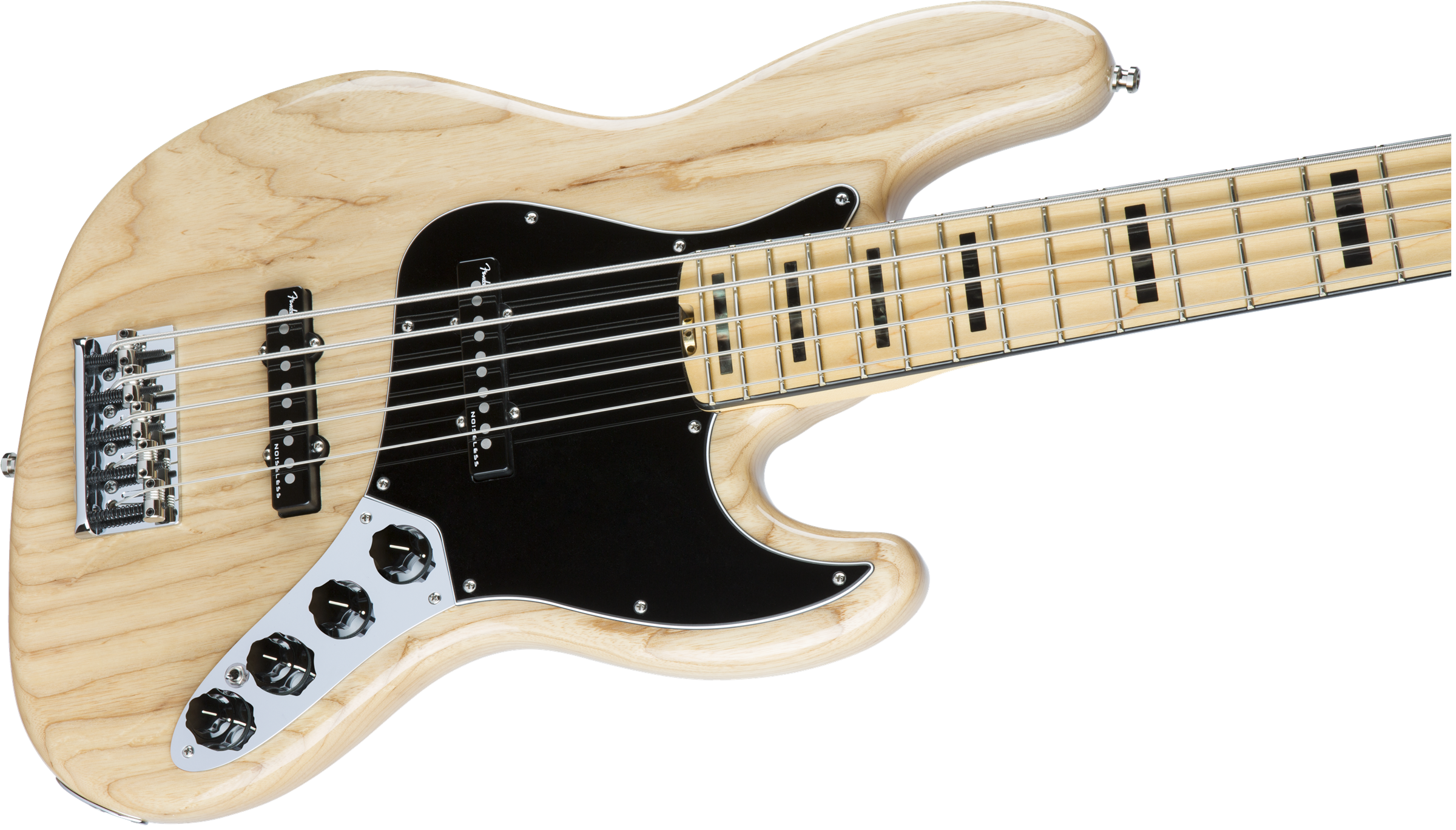 Fender Jazz Bass American Elite V Ash 5 Cordes 2016 (usa, Mn) - Natural - Solid body elektrische bas - Variation 3