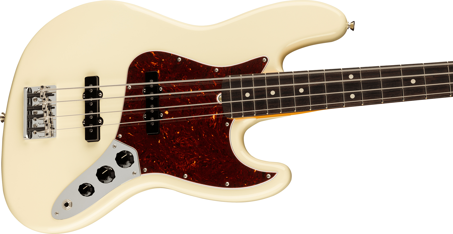 Fender Jazz Bass American Professional Ii Lh Gaucher Usa Rw - Olympic White - Solid body elektrische bas - Variation 2