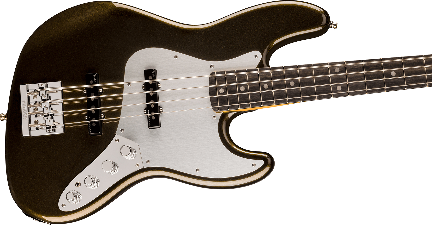 Fender Jazz Bass American Ultra Ii Usa Active Eb - Texas Tea - Solid body elektrische bas - Variation 2