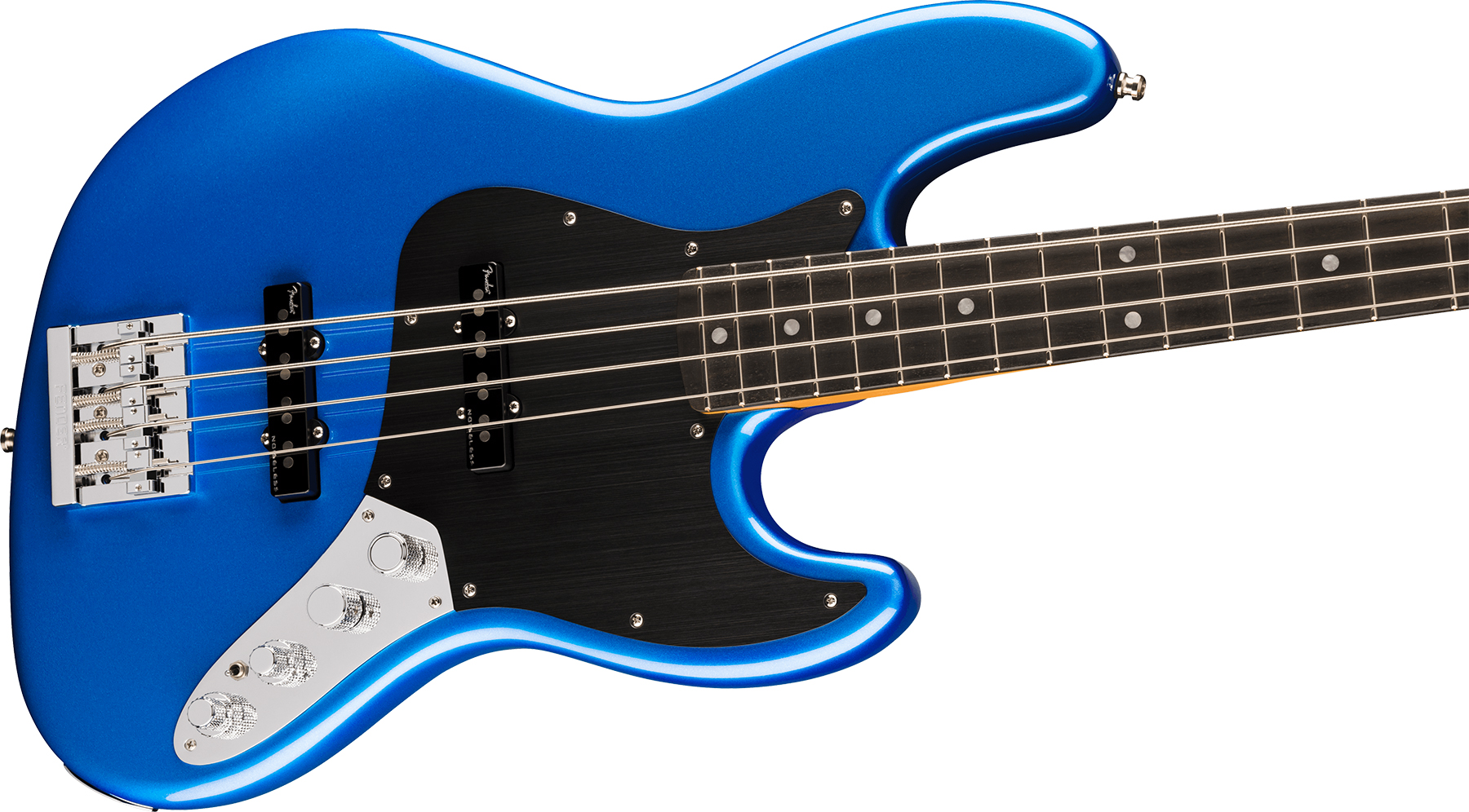 Fender Jazz Bass American Ultra Ii Usa Active Eb - Noble Blue - Solid body elektrische bas - Variation 2