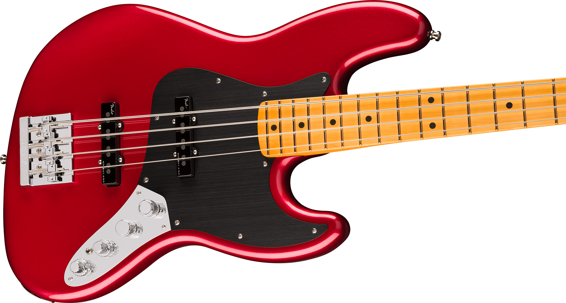 Fender Jazz Bass American Ultra Ii Usa Active Mn - Sinister Red - Solid body elektrische bas - Variation 2