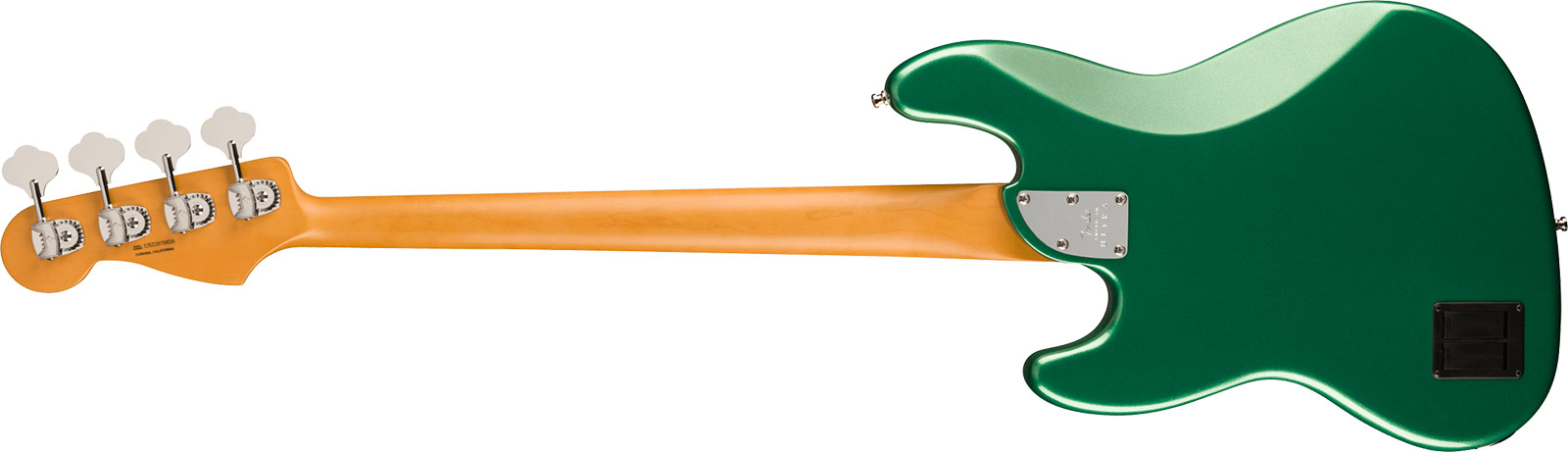 Fender Jazz Bass American Ultra Ltd Usa Active Eb - Mystic Pine Green - Solid body elektrische bas - Variation 1