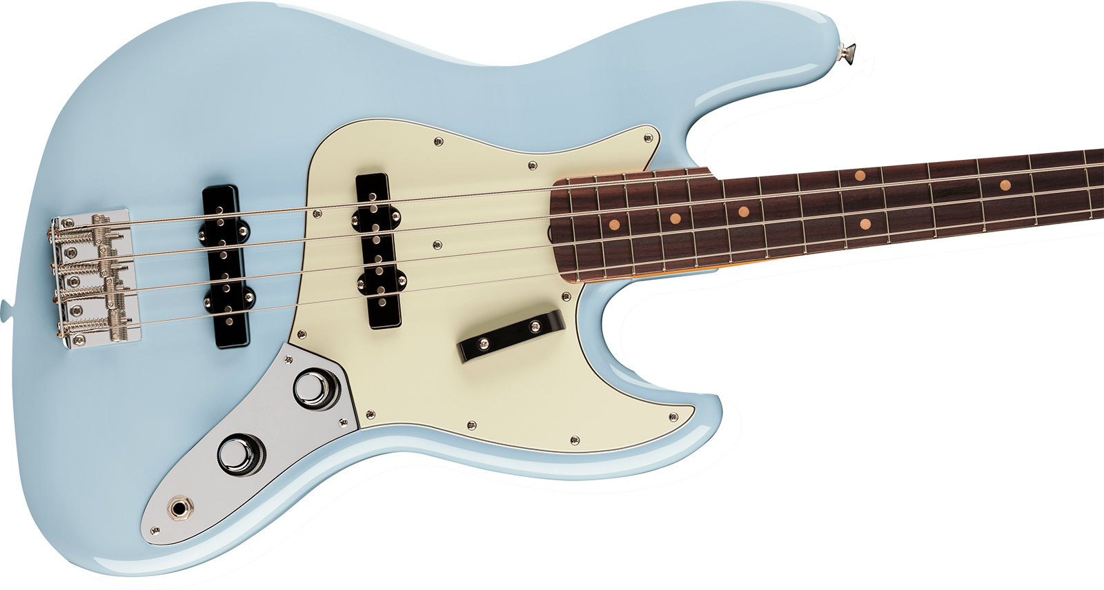 Fender Jazz Bass Early 60s Vintera 3 Mex Rw - Sonic Blue - Solid body elektrische bas - Variation 2