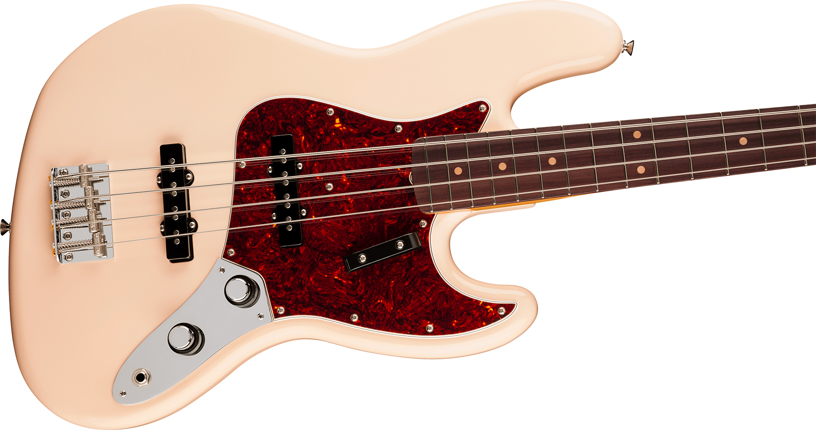 Fender Jazz Bass Early 60s Vintera 3 Mex Rw - Olympic White - Solid body elektrische bas - Variation 2
