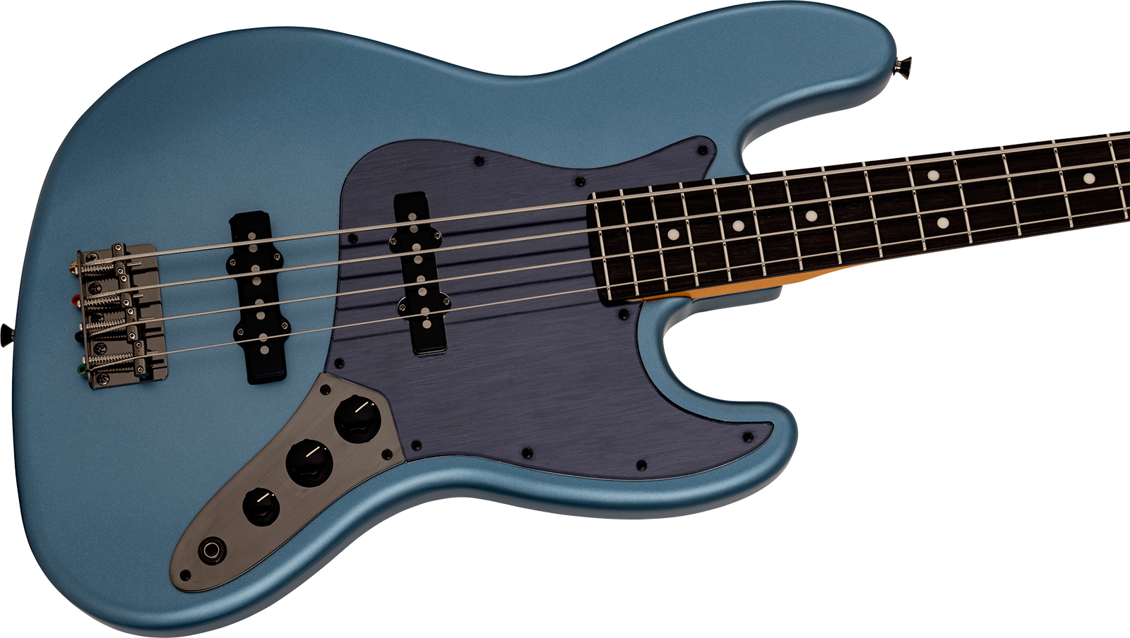 Fender Jazz Bass Hybrid Ii Mij Ltd Jap Rw - Matte Aero Blue - Solid body elektrische bas - Variation 2
