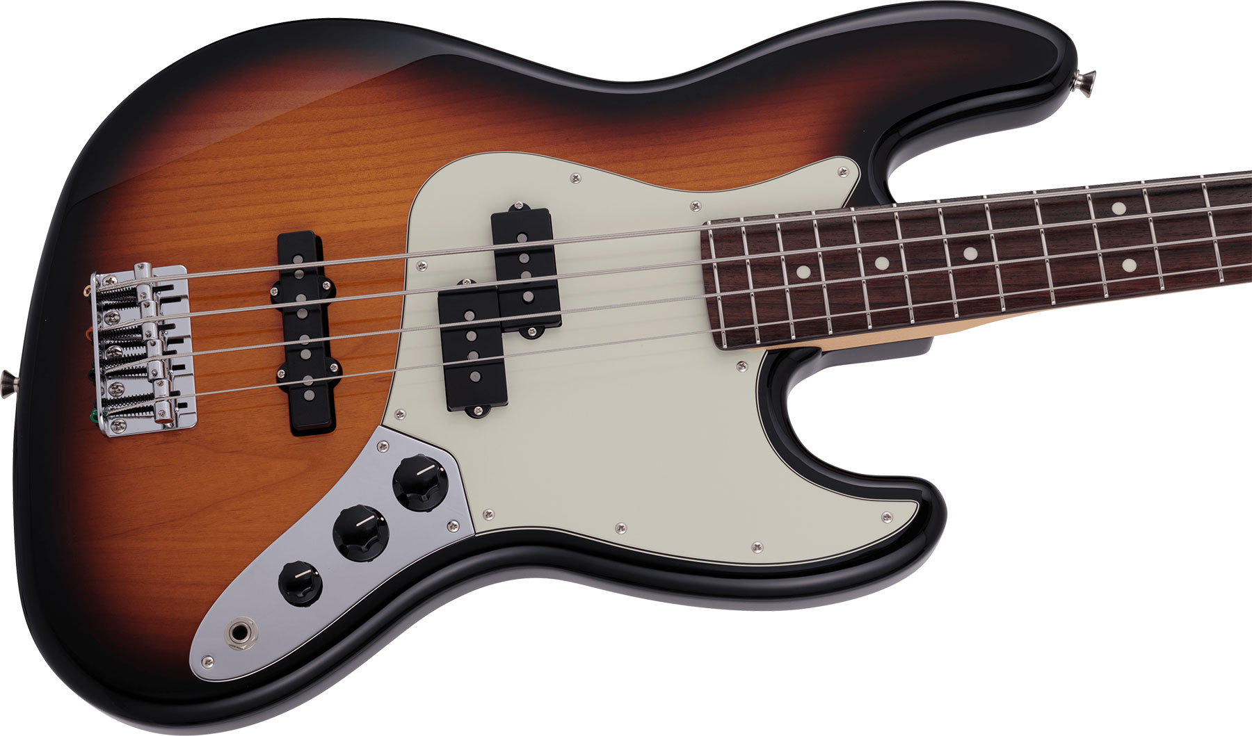 Fender Jazz Bass Hybrid Ii Pj Mij Jap Rw - 3-color Sunburst - Solid body elektrische bas - Variation 2