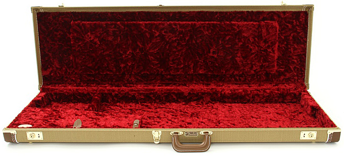 Fender Basse Elec. Jazz Ou Jaguar Bass Deluxe Rectangulaire Tweed Red Interior - Elektrische baskoffer - Variation 1