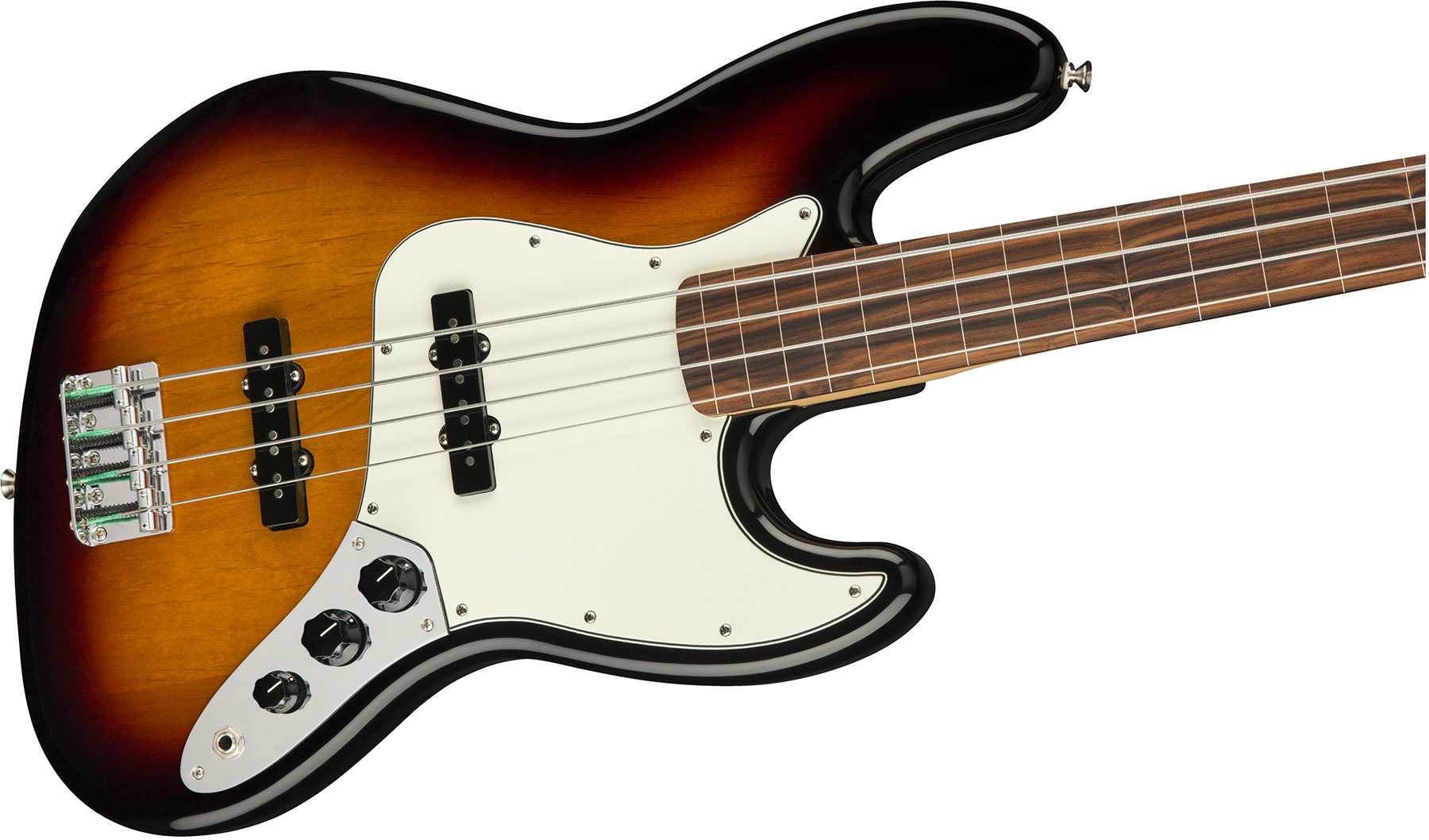 Fender Jazz Bass Player Fretless Mex Pf - 3-color Sunburst - Solid body elektrische bas - Variation 2