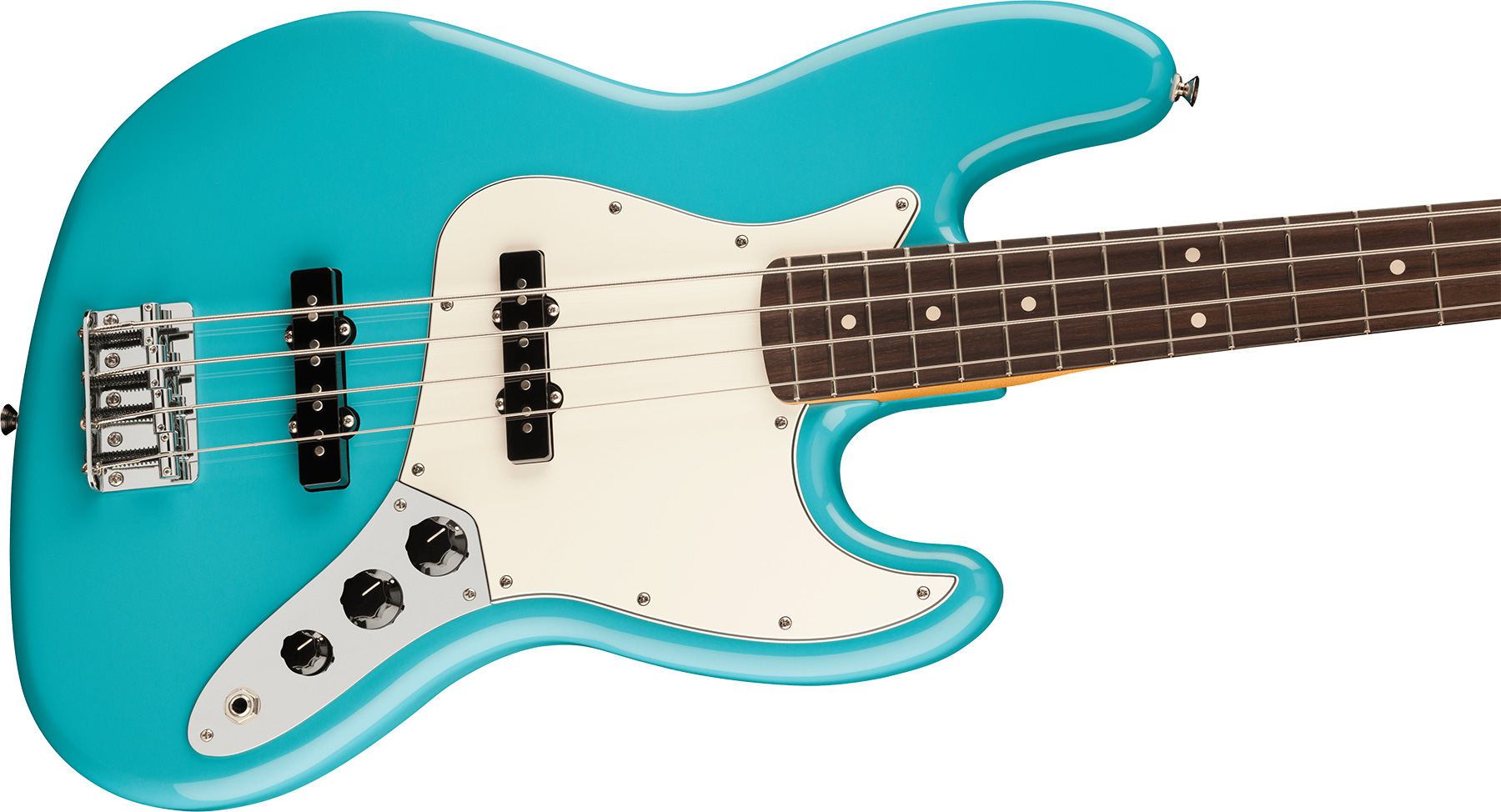 Fender Jazz Bass Player Ii Mex Rw - Aquatone Blue - Solid body elektrische bas - Variation 2