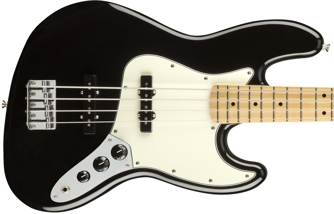 Fender Jazz Bass Player Mex Mn - Black - Solid body elektrische bas - Variation 1