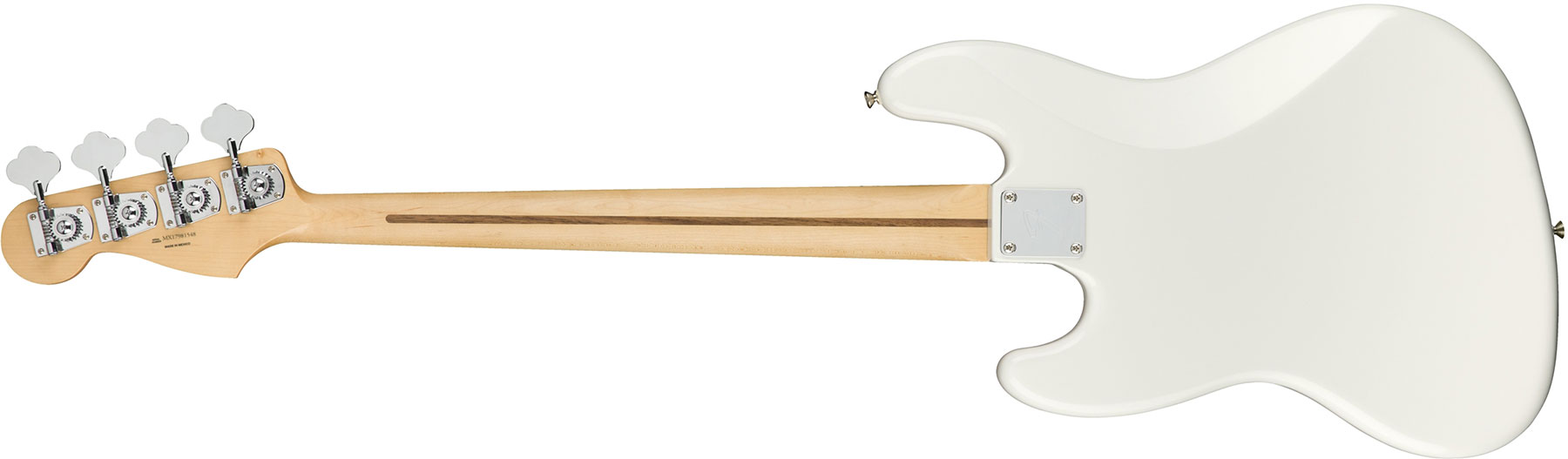 Fender Jazz Bass Player Mex Mn - Polar White - Solid body elektrische bas - Variation 1