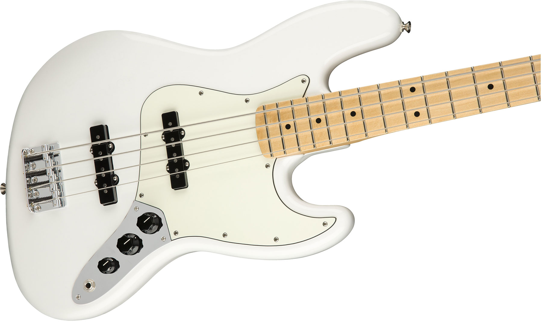 Fender Jazz Bass Player Mex Mn - Polar White - Solid body elektrische bas - Variation 2