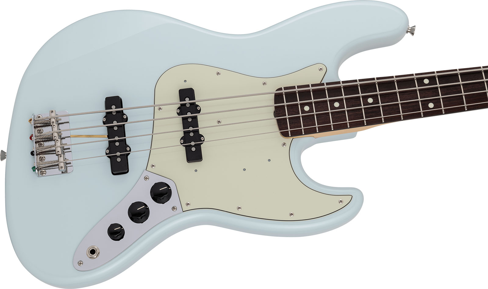 Fender Jazz Bass Traditional 60s Jap 2s Trem Rw - Sonic Blue - Solid body elektrische bas - Variation 2
