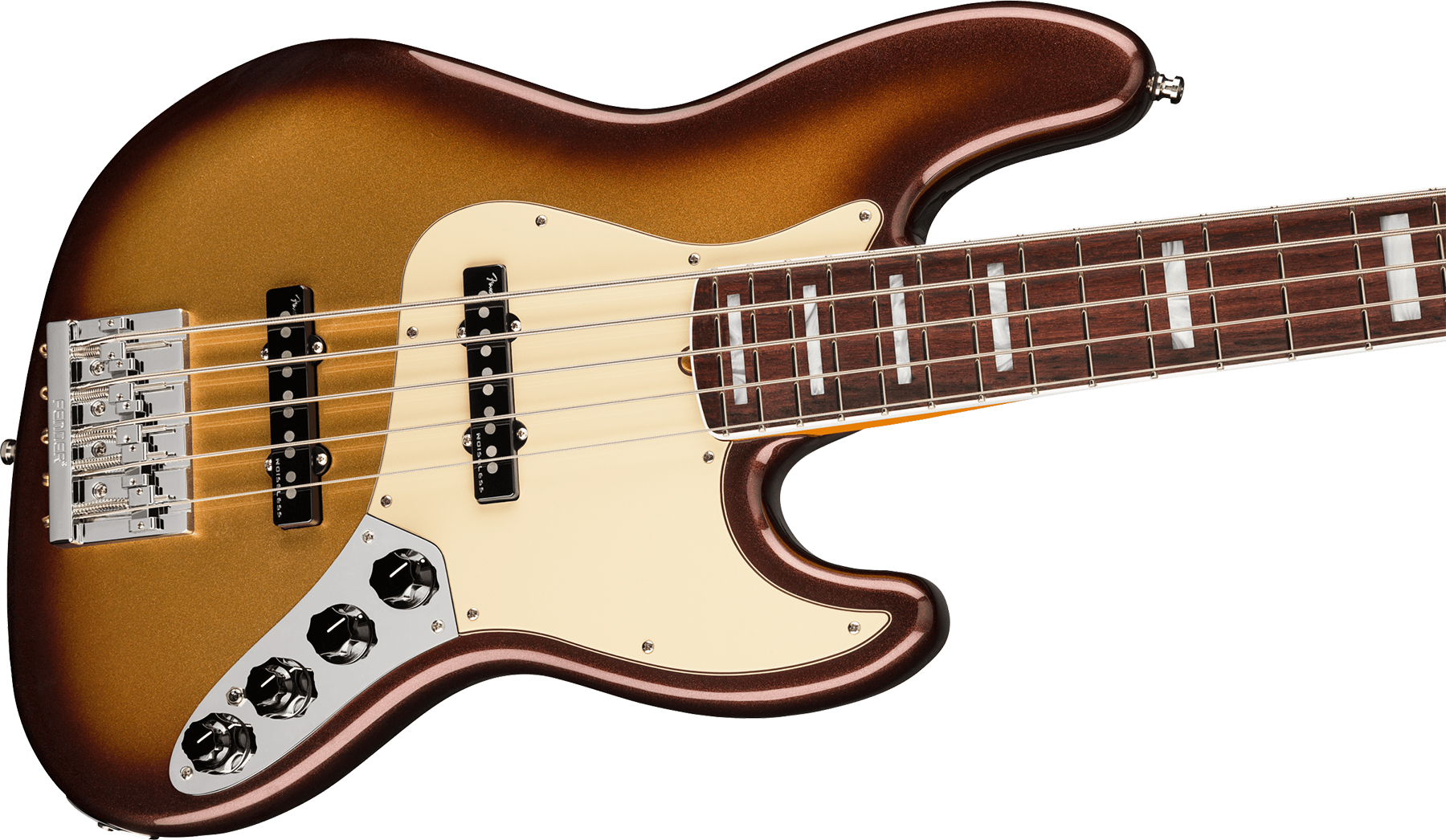 Fender Jazz Bass V American Ultra 2019 Usa 5-cordes Rw - Mocha Burst - Solid body elektrische bas - Variation 2