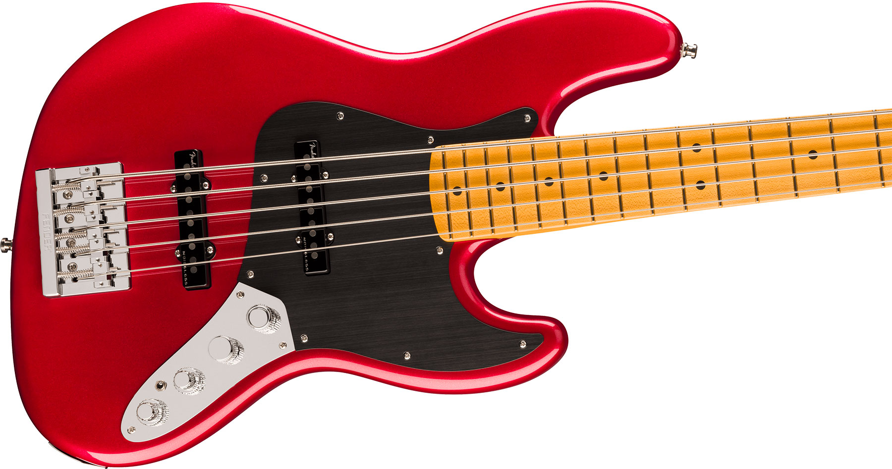 Fender Jazz Bass V American Ultra Ii Usa 5c Active Mn - Sinister Red - Solid body elektrische bas - Variation 2