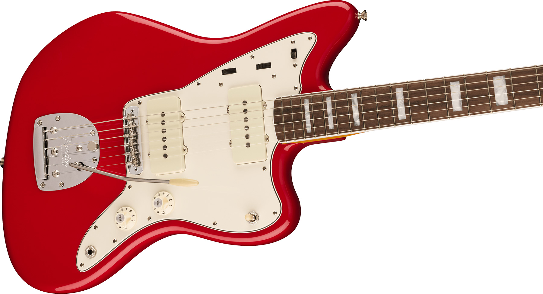 Fender Jazzmaster 1966 American Vintage Ii Usa Sh Trem Rw - Dakota Red - Retro-rock elektrische gitaar - Variation 2