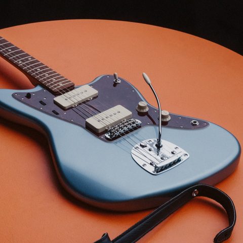 Fender Jazzmaster 60s Vintera Vintage Mex Pf - Ice Blue Metallic - Retro-rock elektrische gitaar - Variation 5