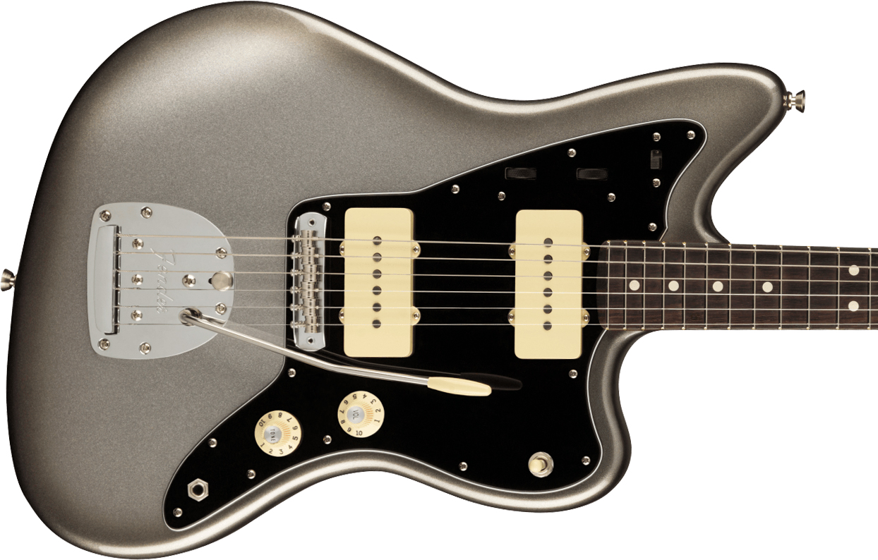 Fender Jazzmaster American Professional Ii Usa Rw - Mercury - Retro-rock elektrische gitaar - Variation 1