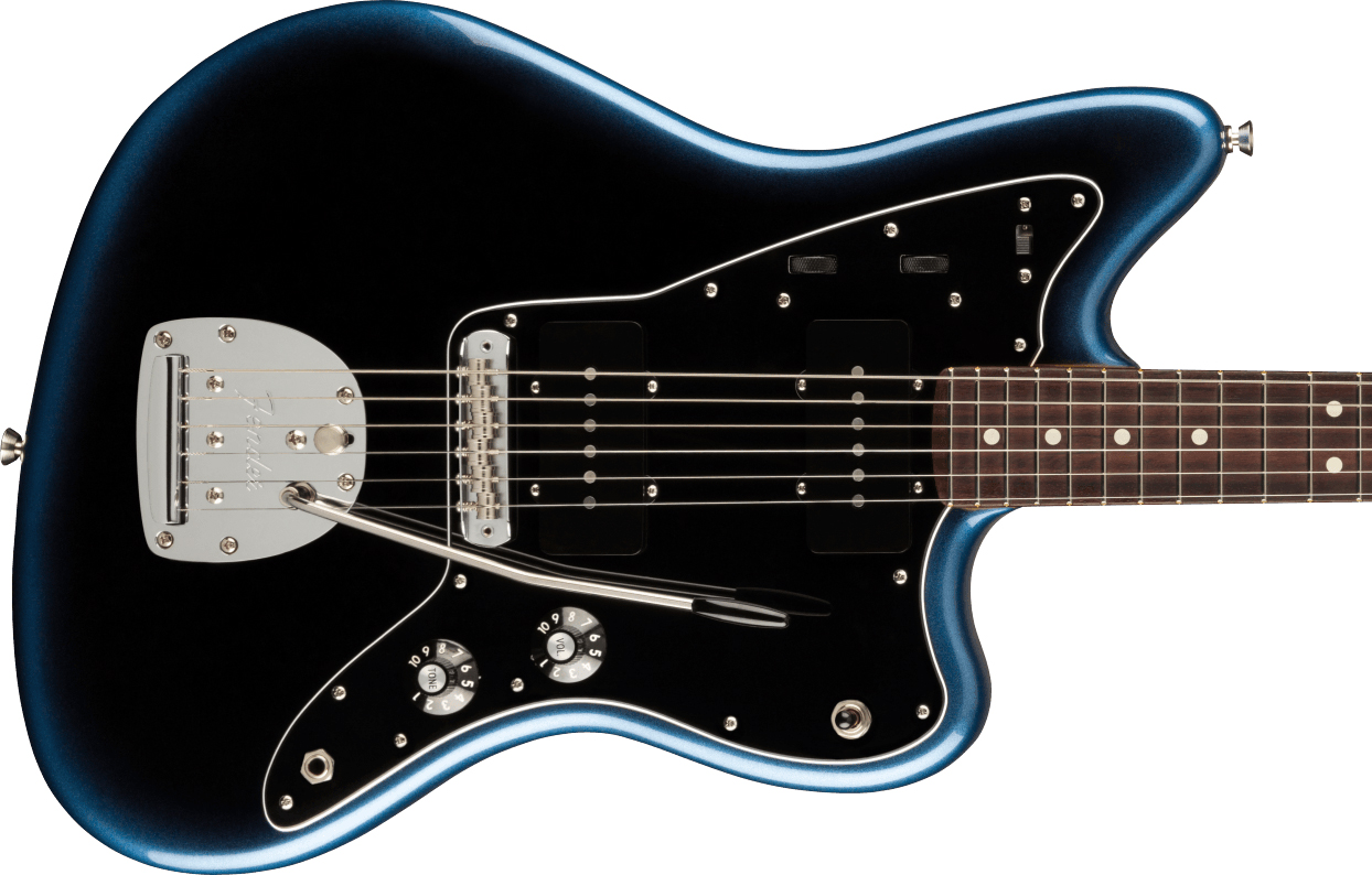 Fender Jazzmaster American Professional Ii Usa Rw - Dark Night - Retro-rock elektrische gitaar - Variation 1