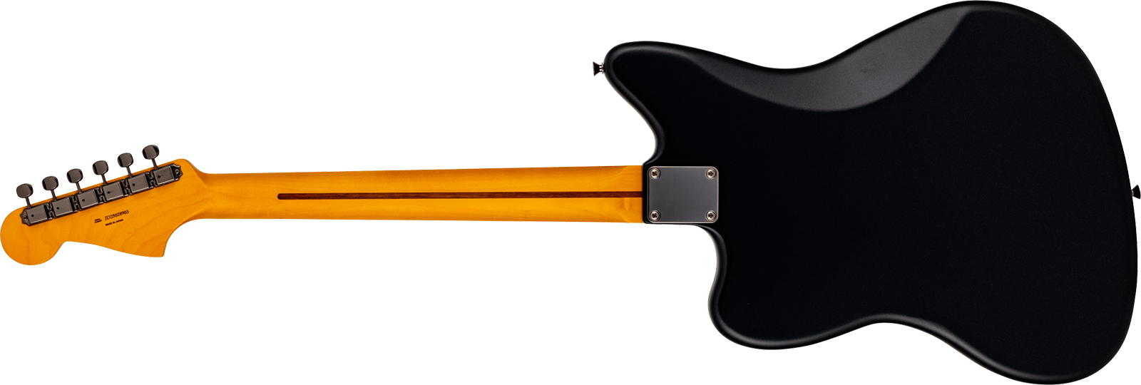 Fender Jazzmaster Hybrid Ii Mij Ltd Jap 2s Trem Rw - Matte Phantom Black - Retro-rock elektrische gitaar - Variation 1