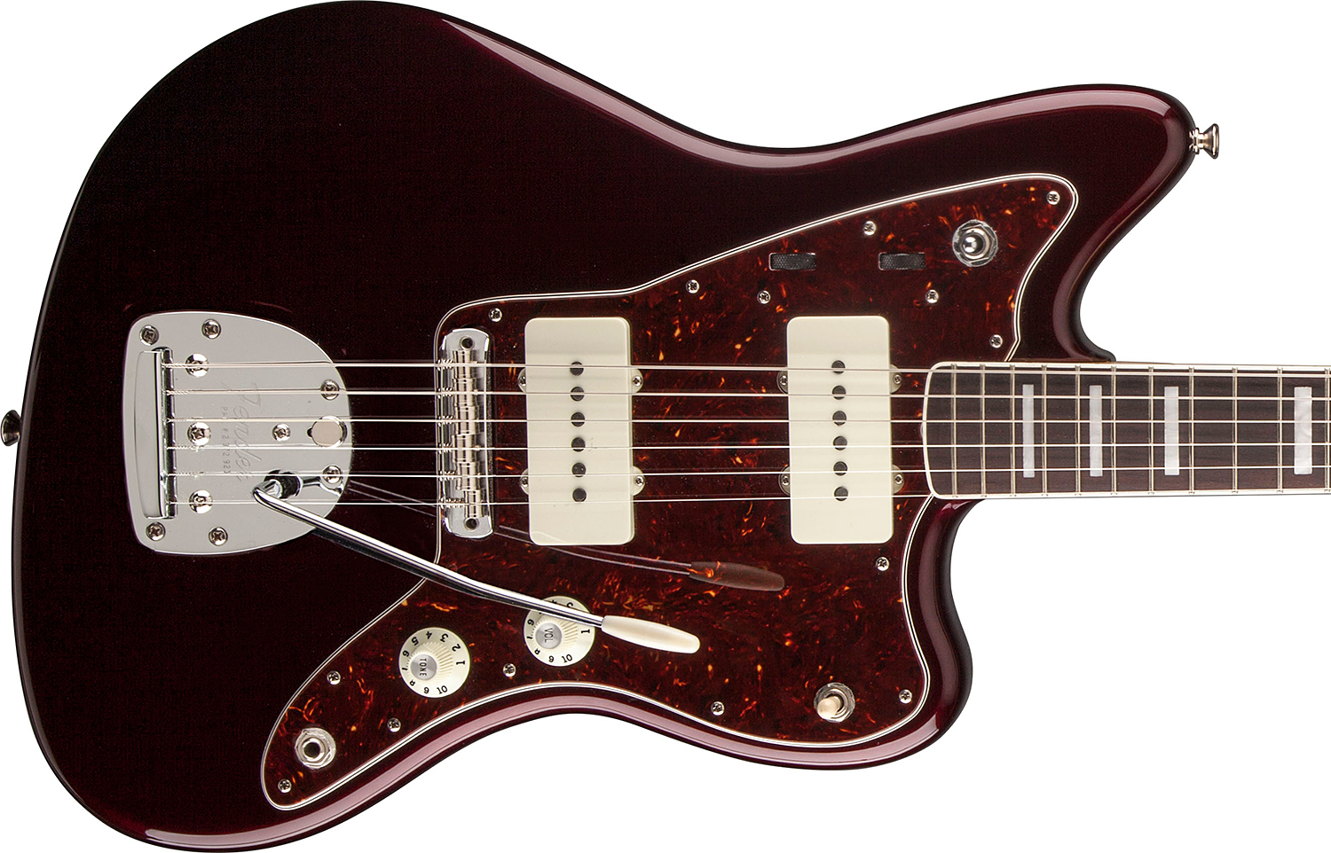 Fender Troy Van Leeuwen Jazzmaster Signature Mex Rw - Oxblood - Retro-rock elektrische gitaar - Variation 2