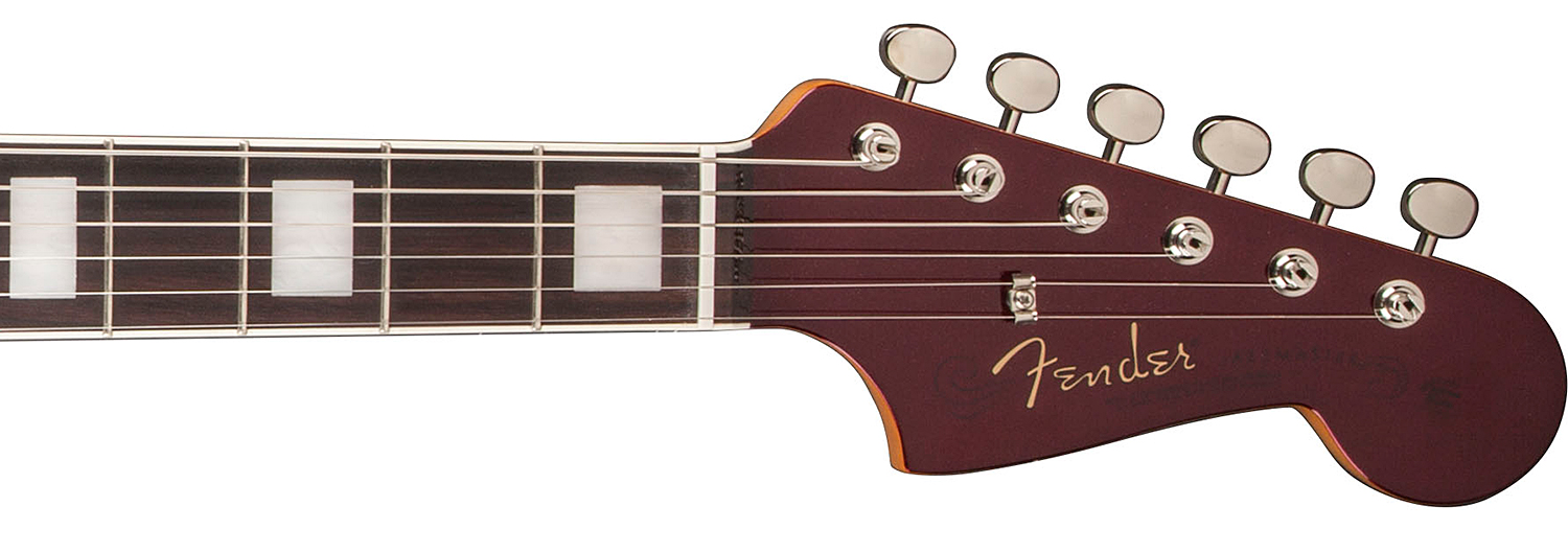 Fender Troy Van Leeuwen Jazzmaster Signature Mex Rw - Oxblood - Retro-rock elektrische gitaar - Variation 3