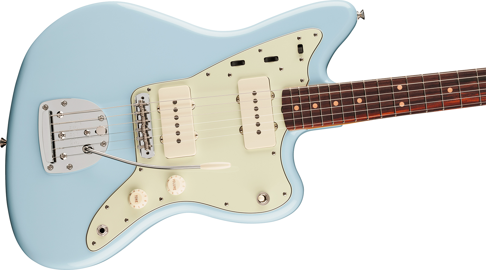 Fender Jazzmaster Mid 60s Vintera 3 Mex 2s Trem Rw - Sonic Blue - Retro-rock elektrische gitaar - Variation 2