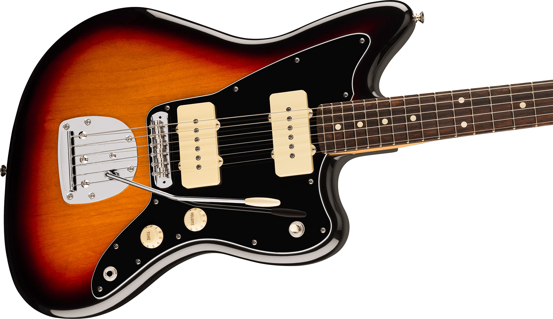 Fender Jazzmaster Player Ii Mex 2s Trem Rw - 3-color Sunburst - Retro-rock elektrische gitaar - Variation 2