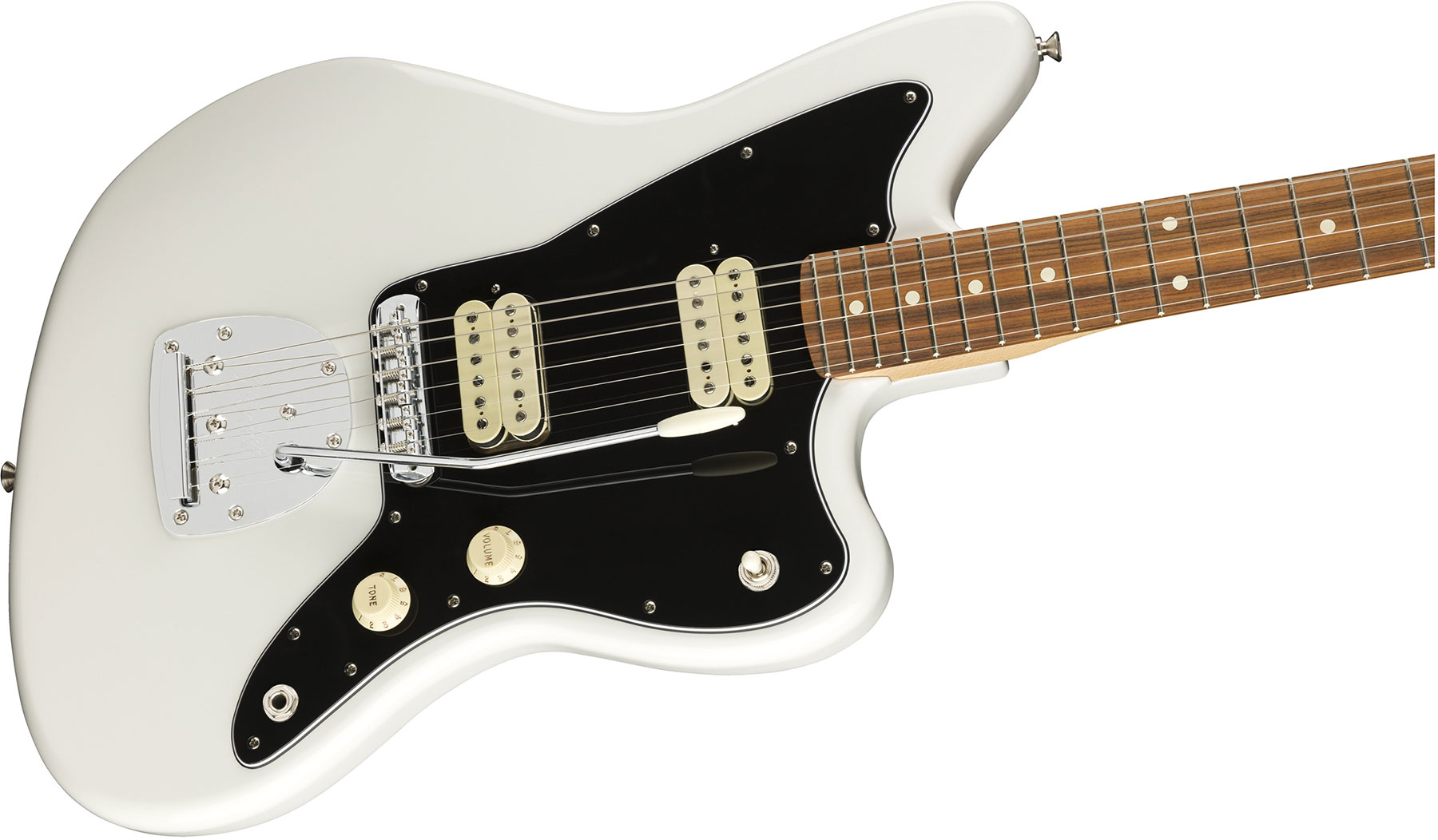 Fender Jazzmaster Player Mex Hh Pf - Polar White - Retro-rock elektrische gitaar - Variation 2