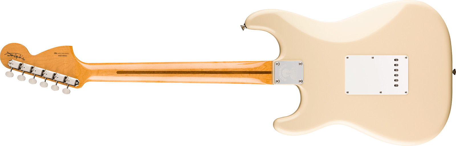 Fender Jimi Hendrix Strat Mex Signature 3s Trem Mn - Olympic White - Elektrische gitaar in Strat vorm - Variation 7