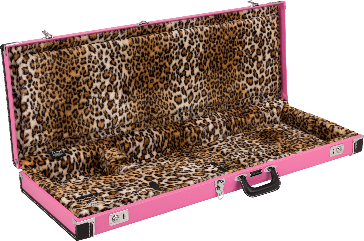 Fender Joe Strummer Strat/tele Electric Guitar Case Pink Leopard - Elektrische gitaarkoffer - Variation 2