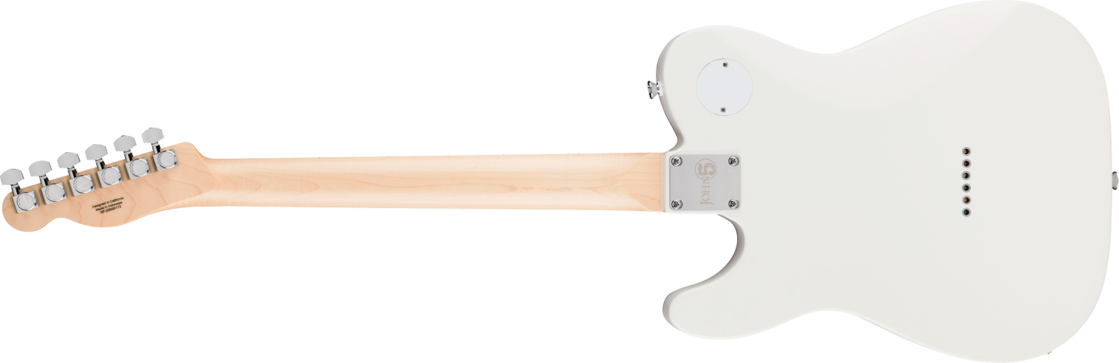 Fender John Five Tele Ghost Signature Ind 2h Dimarzio Ht Mn - White - Kenmerkende elektrische gitaar - Variation 1