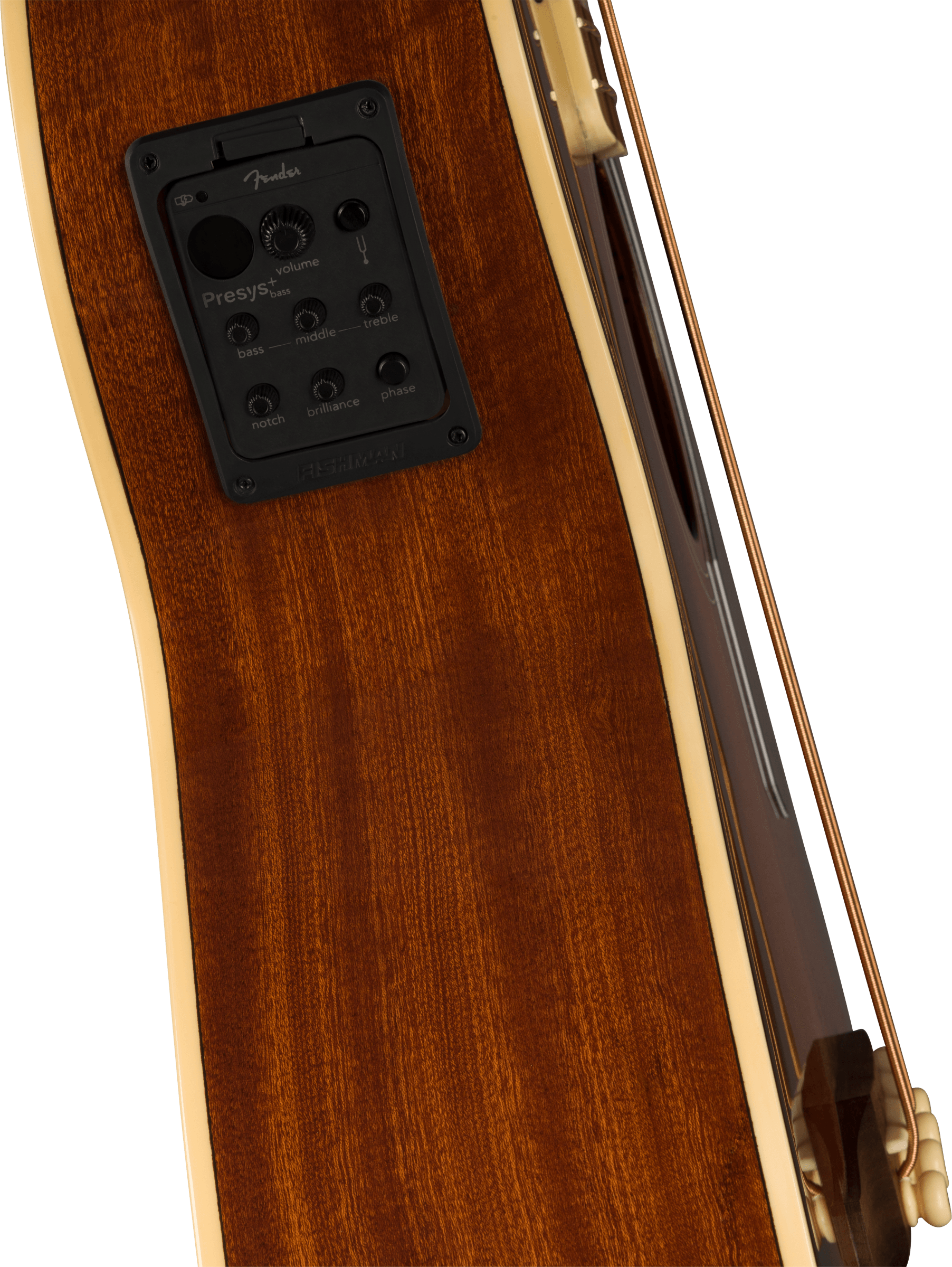 Fender Kingman Bass Sce Dreadnought Cw Epicea Sapelle - Shaded Edge Burst - Akoestische bas - Variation 4