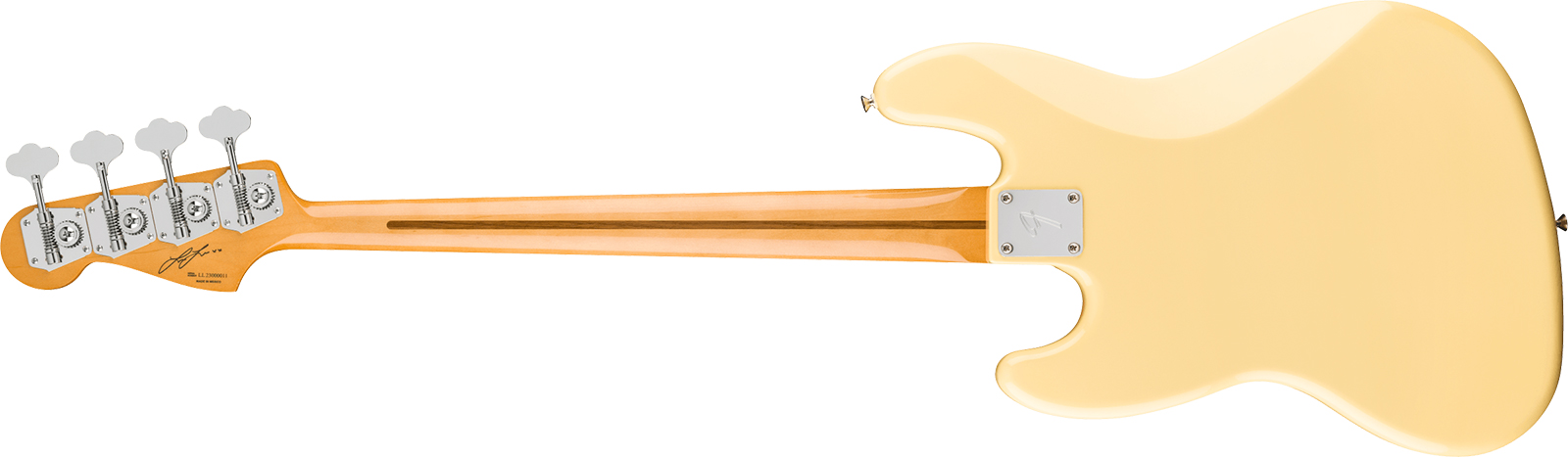 Fender Laura Lee Jazz Bass Mex Ltd Signature Rw - Vintage White - Solid body elektrische bas - Variation 1