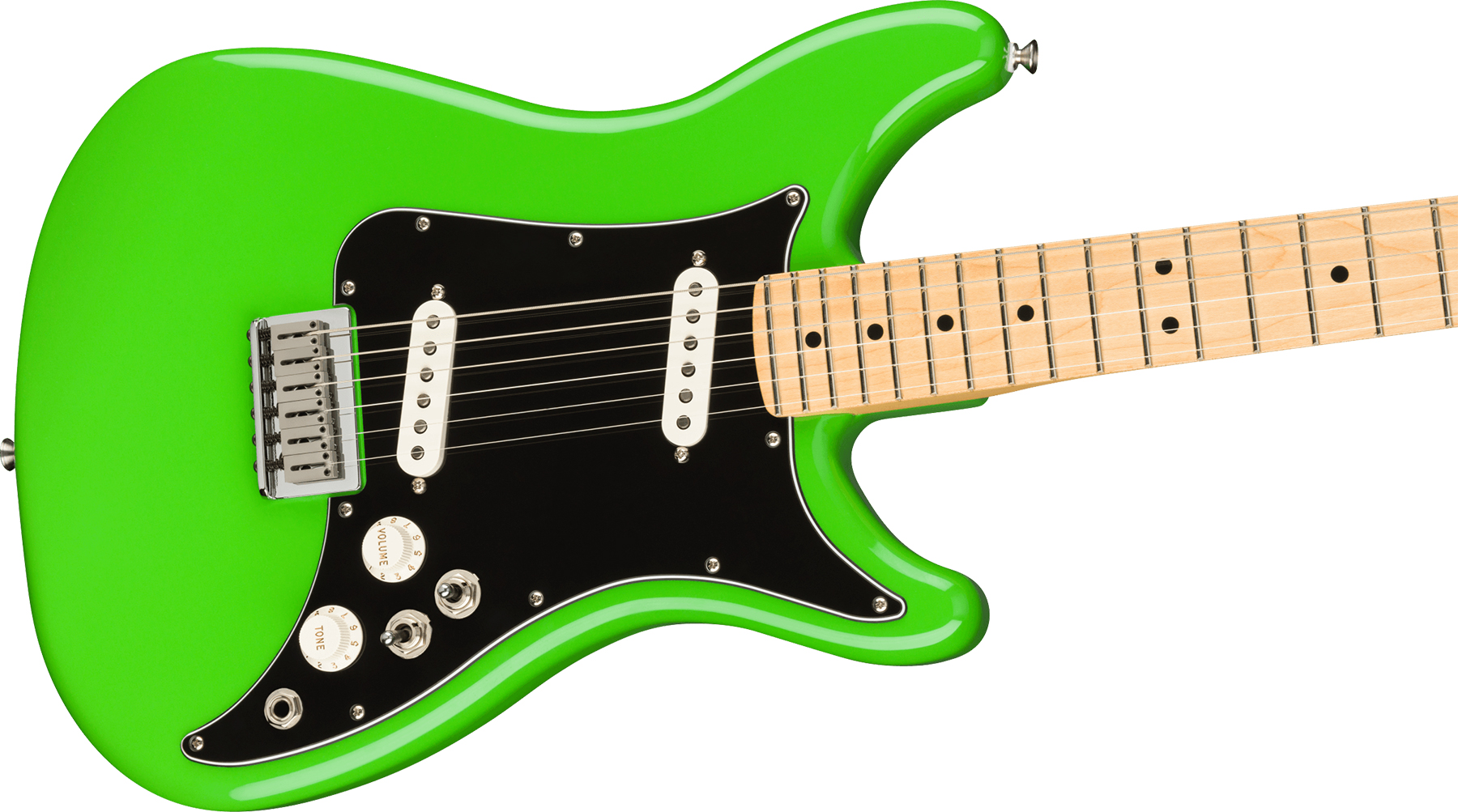 Fender Lead Ii Player Mex Ss Ht Mn - Neon Green - Elektrische gitaar in Str-vorm - Variation 2