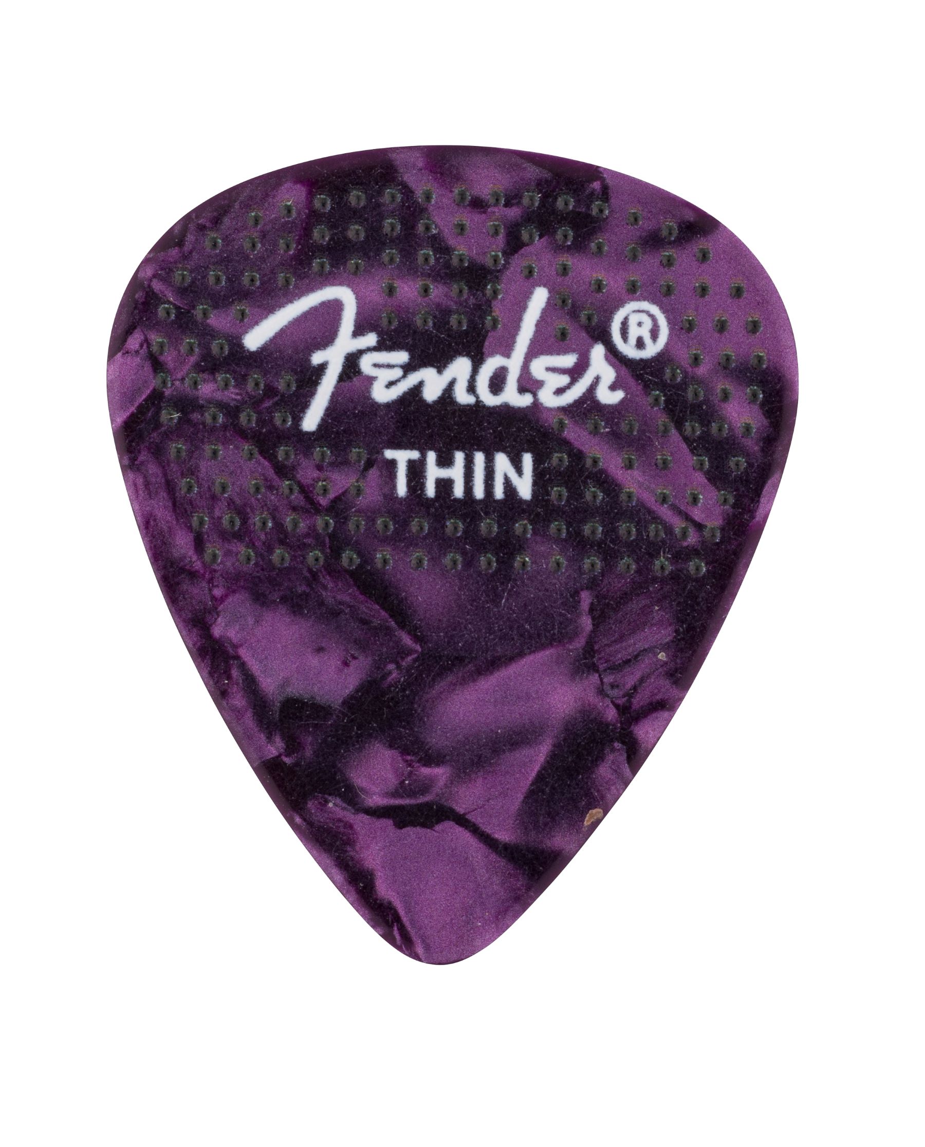 Fender Mediators 351 CelluloÏde À Points (12pk) Mince - Plectrum - Variation 6