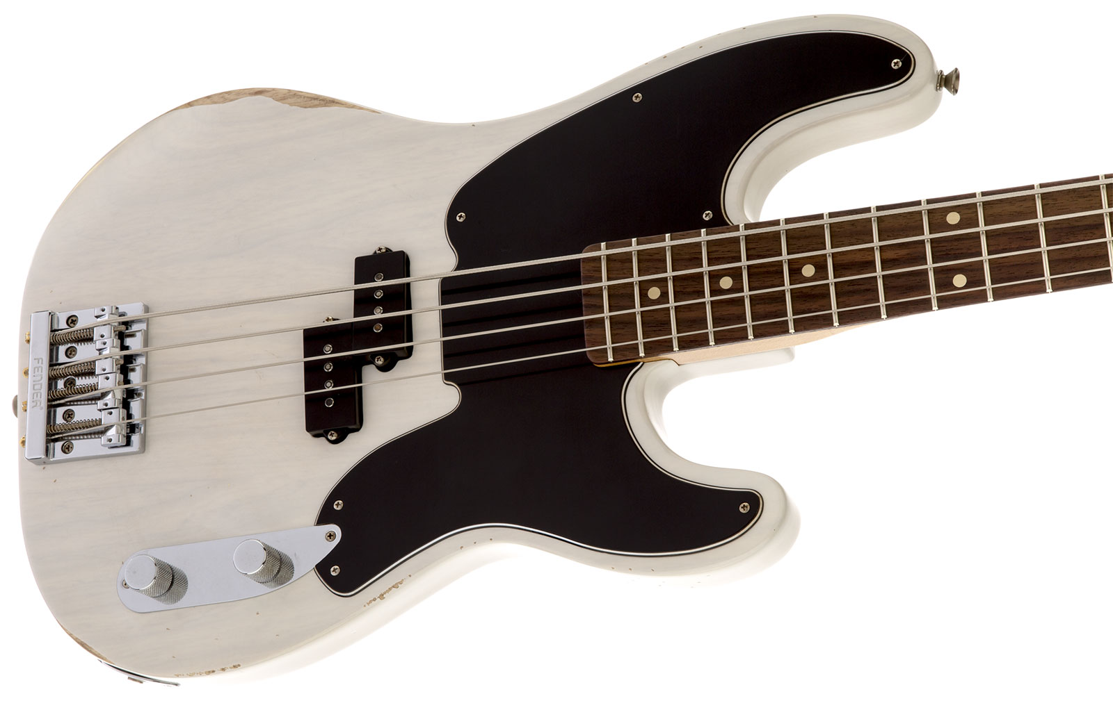 Fender Mike Dirnt Precision Bass Mex Signature Rw - White Blonde - Solid body elektrische bas - Variation 2